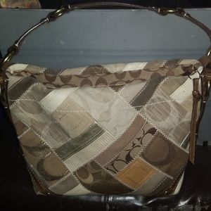 COACH Signature Patchwork Khaki Carly style 12523